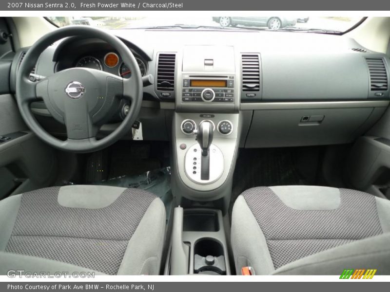 Fresh Powder White / Charcoal/Steel 2007 Nissan Sentra 2.0