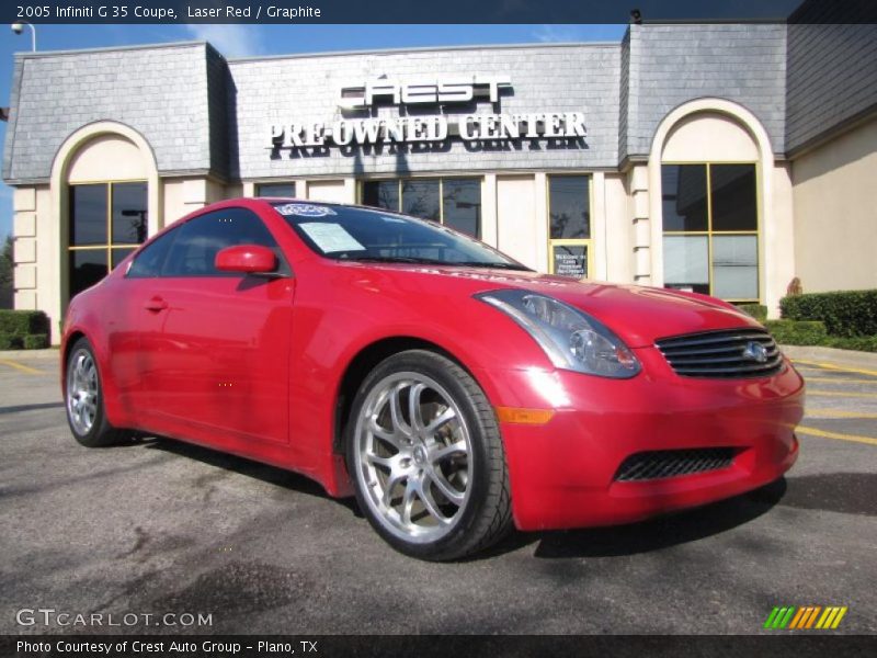 Laser Red / Graphite 2005 Infiniti G 35 Coupe