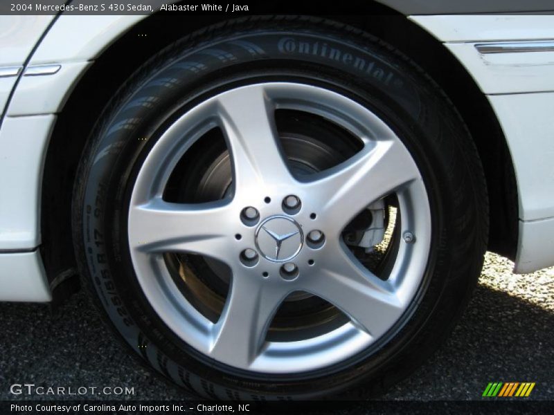 Alabaster White / Java 2004 Mercedes-Benz S 430 Sedan