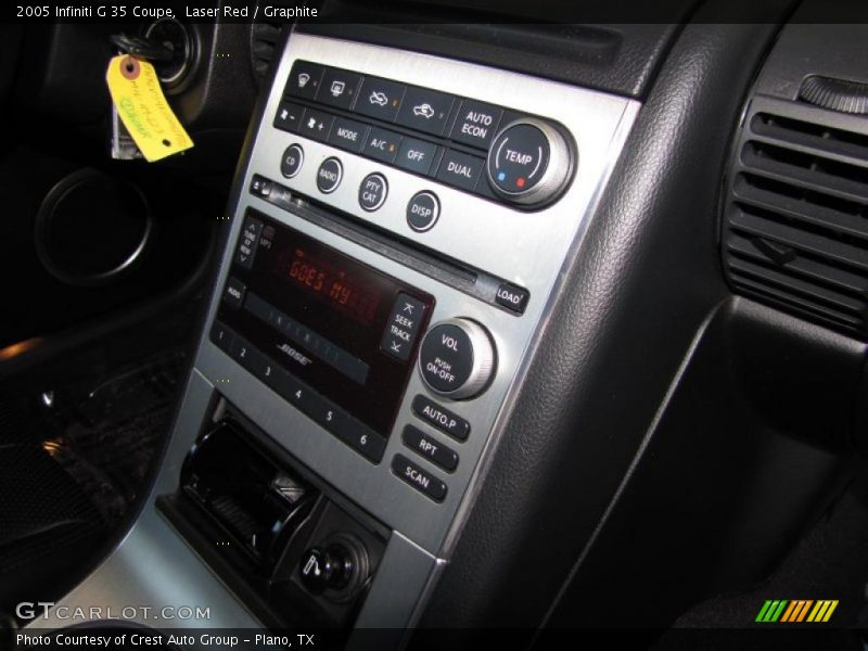Laser Red / Graphite 2005 Infiniti G 35 Coupe