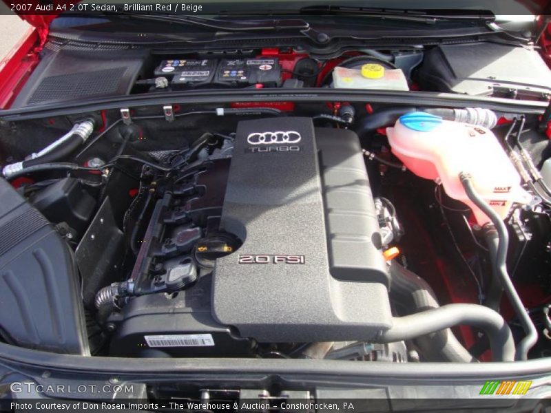 Brilliant Red / Beige 2007 Audi A4 2.0T Sedan