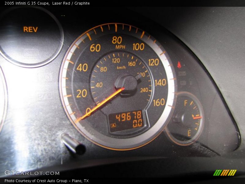 Laser Red / Graphite 2005 Infiniti G 35 Coupe