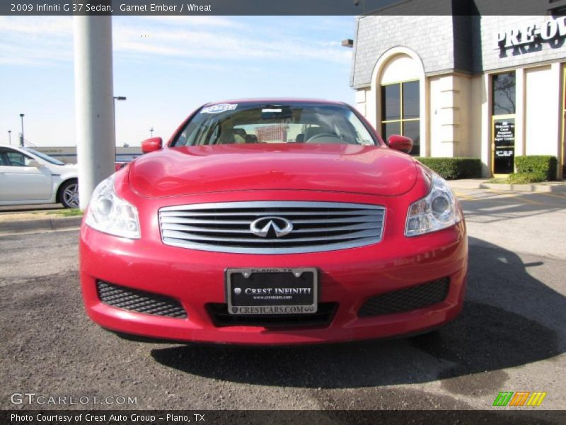Garnet Ember / Wheat 2009 Infiniti G 37 Sedan
