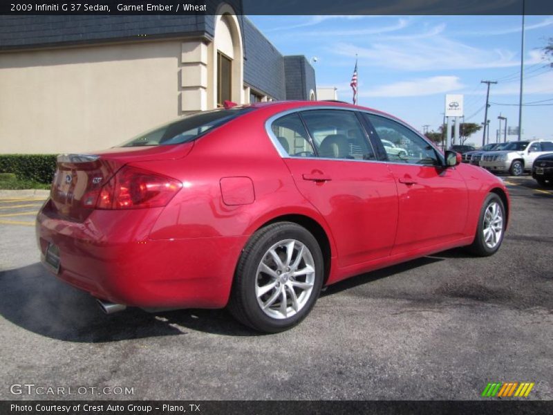 Garnet Ember / Wheat 2009 Infiniti G 37 Sedan