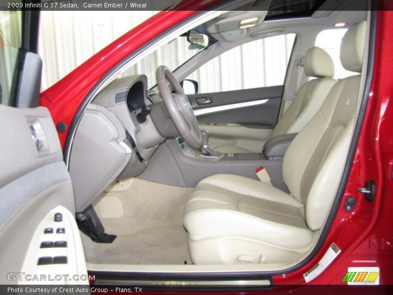 Garnet Ember / Wheat 2009 Infiniti G 37 Sedan
