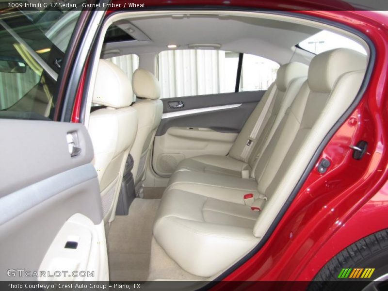 Garnet Ember / Wheat 2009 Infiniti G 37 Sedan