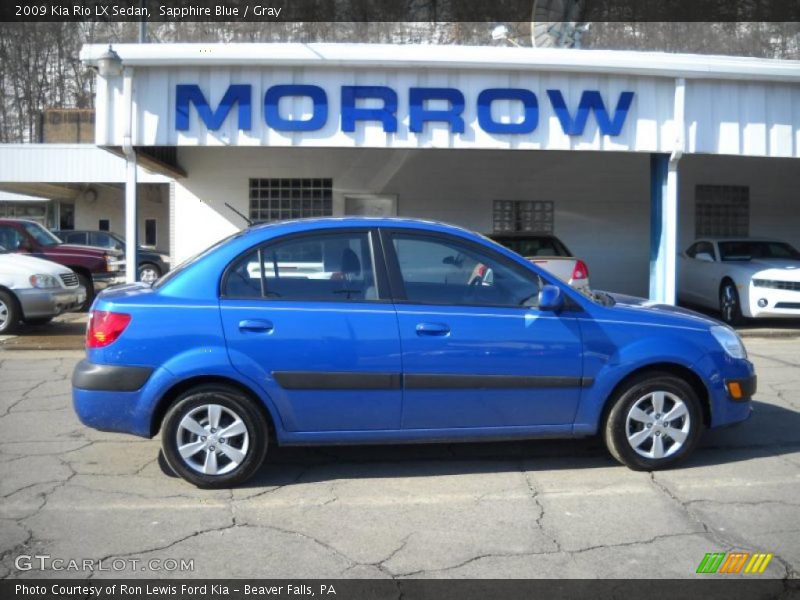 Sapphire Blue / Gray 2009 Kia Rio LX Sedan