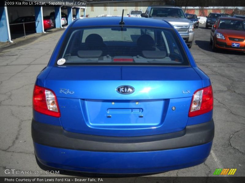 Sapphire Blue / Gray 2009 Kia Rio LX Sedan