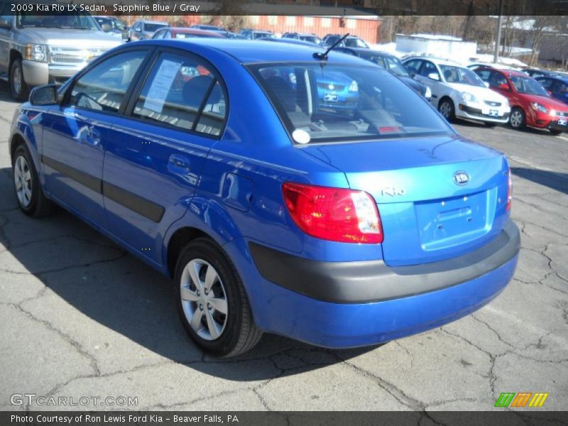 Sapphire Blue / Gray 2009 Kia Rio LX Sedan