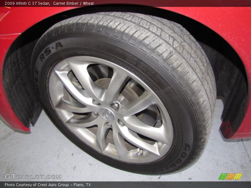 Garnet Ember / Wheat 2009 Infiniti G 37 Sedan