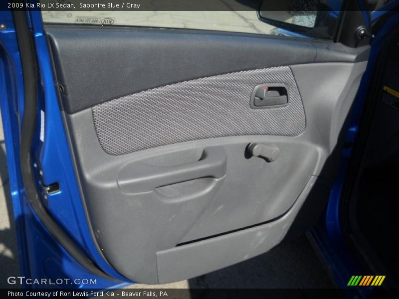 Sapphire Blue / Gray 2009 Kia Rio LX Sedan