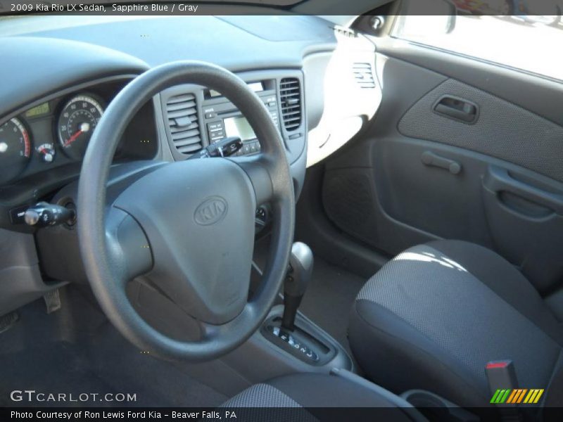 Sapphire Blue / Gray 2009 Kia Rio LX Sedan