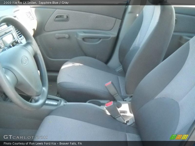 Sapphire Blue / Gray 2009 Kia Rio LX Sedan