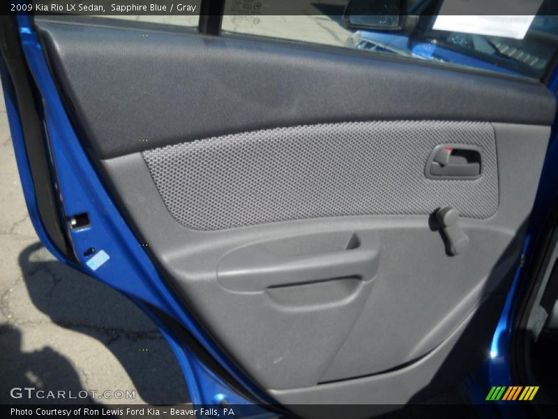 Sapphire Blue / Gray 2009 Kia Rio LX Sedan