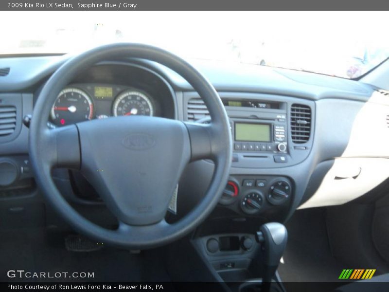 Sapphire Blue / Gray 2009 Kia Rio LX Sedan