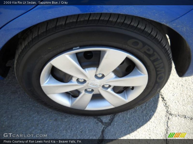 Sapphire Blue / Gray 2009 Kia Rio LX Sedan