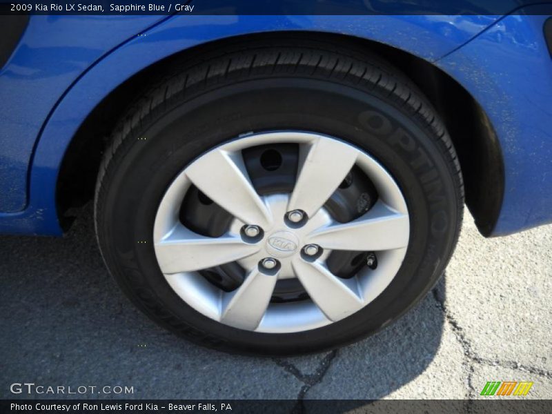 Sapphire Blue / Gray 2009 Kia Rio LX Sedan