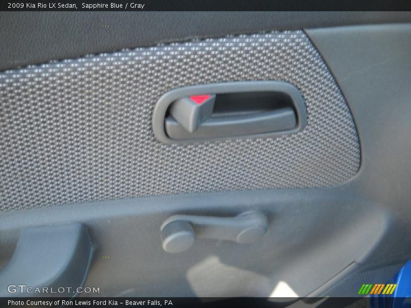 Sapphire Blue / Gray 2009 Kia Rio LX Sedan