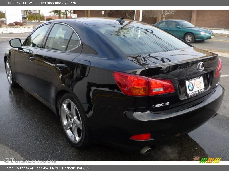 Obsidian Black / Black 2007 Lexus IS 250