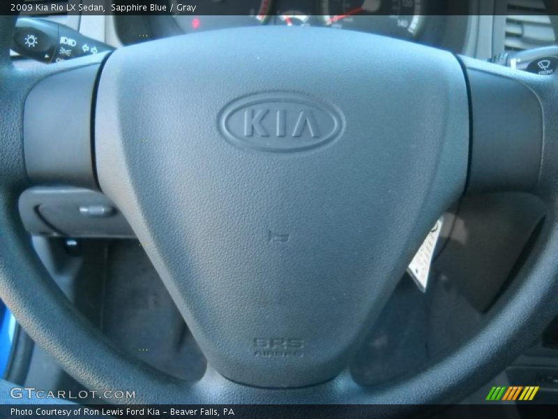 Sapphire Blue / Gray 2009 Kia Rio LX Sedan