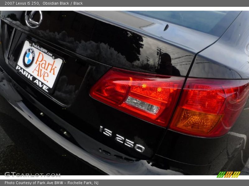Obsidian Black / Black 2007 Lexus IS 250