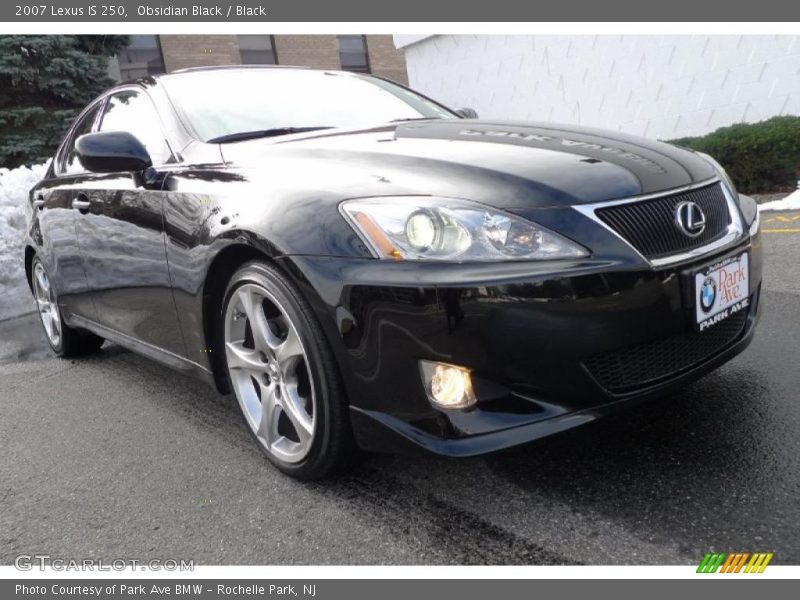 Obsidian Black / Black 2007 Lexus IS 250