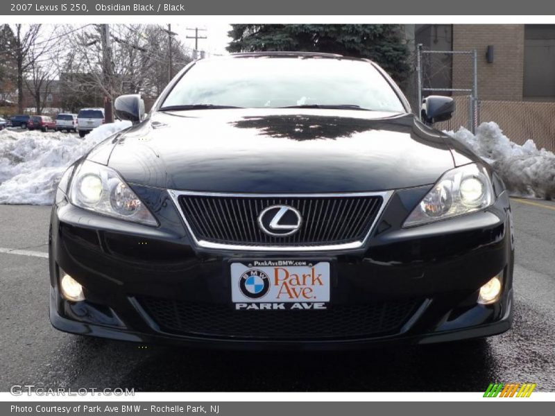 Obsidian Black / Black 2007 Lexus IS 250