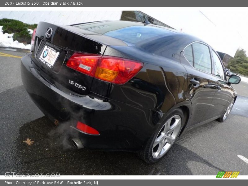 Obsidian Black / Black 2007 Lexus IS 250