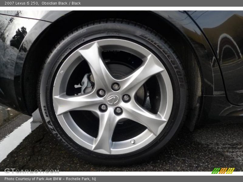 Obsidian Black / Black 2007 Lexus IS 250