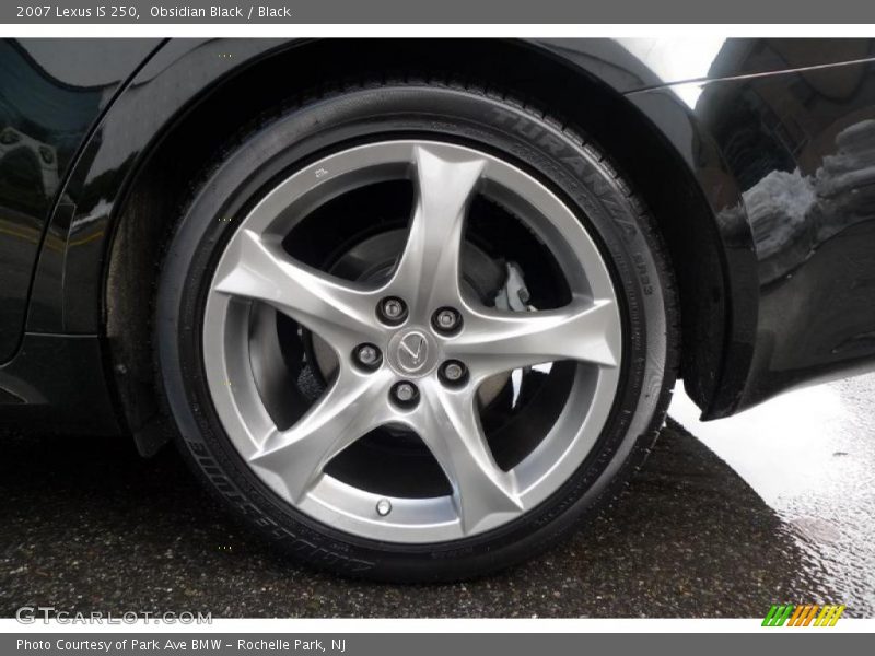 Obsidian Black / Black 2007 Lexus IS 250