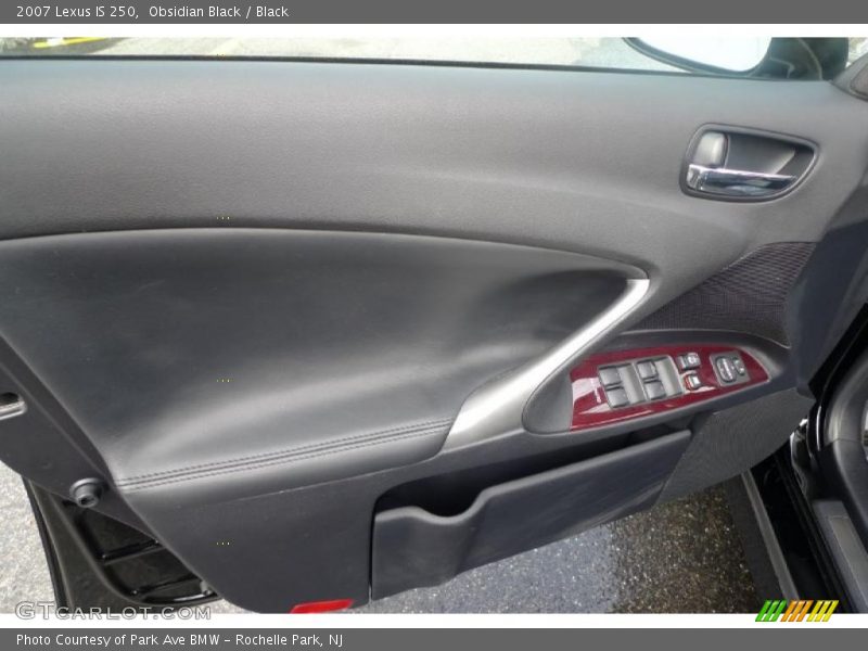 Obsidian Black / Black 2007 Lexus IS 250