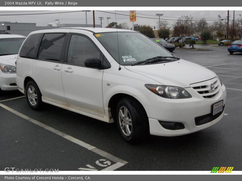 Rally White / Beige 2004 Mazda MPV LX
