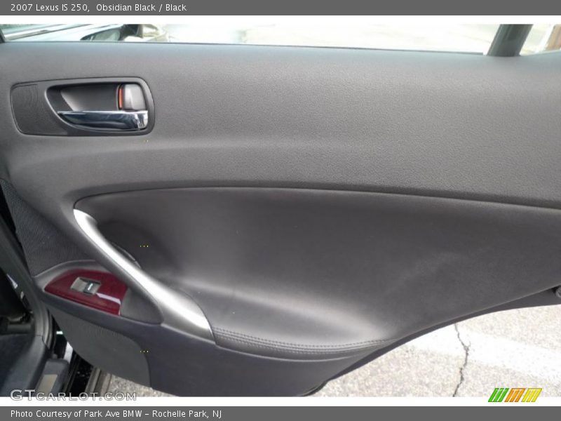 Obsidian Black / Black 2007 Lexus IS 250