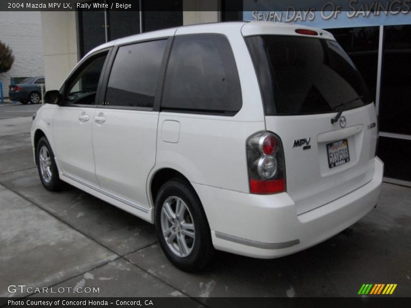 Rally White / Beige 2004 Mazda MPV LX