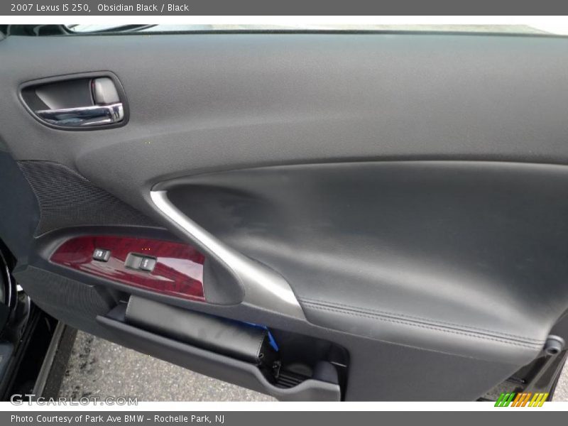 Obsidian Black / Black 2007 Lexus IS 250