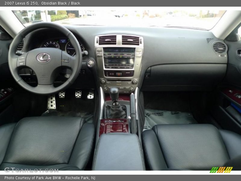 Obsidian Black / Black 2007 Lexus IS 250