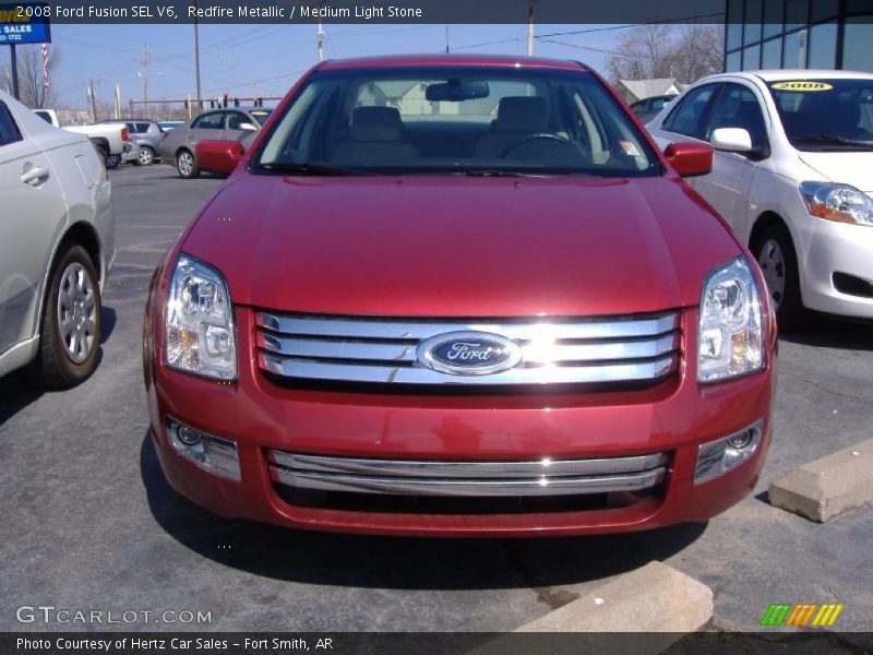 Redfire Metallic / Medium Light Stone 2008 Ford Fusion SEL V6