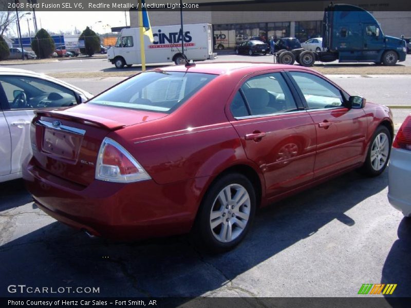 Redfire Metallic / Medium Light Stone 2008 Ford Fusion SEL V6