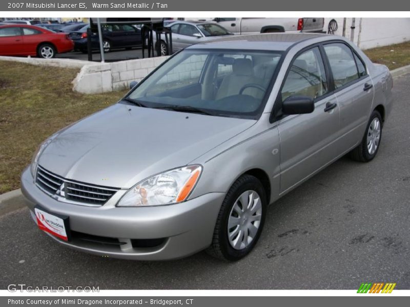 Warm Sand Metallic / Tan 2007 Mitsubishi Lancer ES