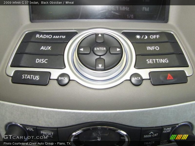 Black Obsidian / Wheat 2009 Infiniti G 37 Sedan