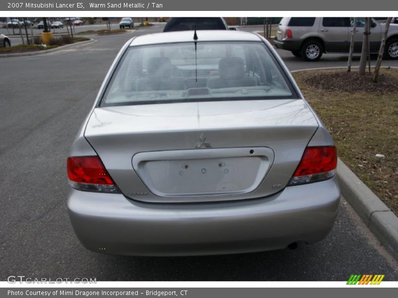 Warm Sand Metallic / Tan 2007 Mitsubishi Lancer ES