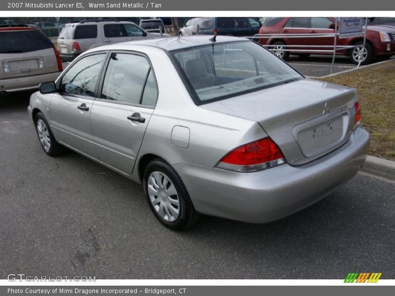Warm Sand Metallic / Tan 2007 Mitsubishi Lancer ES