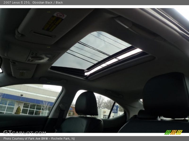 Obsidian Black / Black 2007 Lexus IS 250