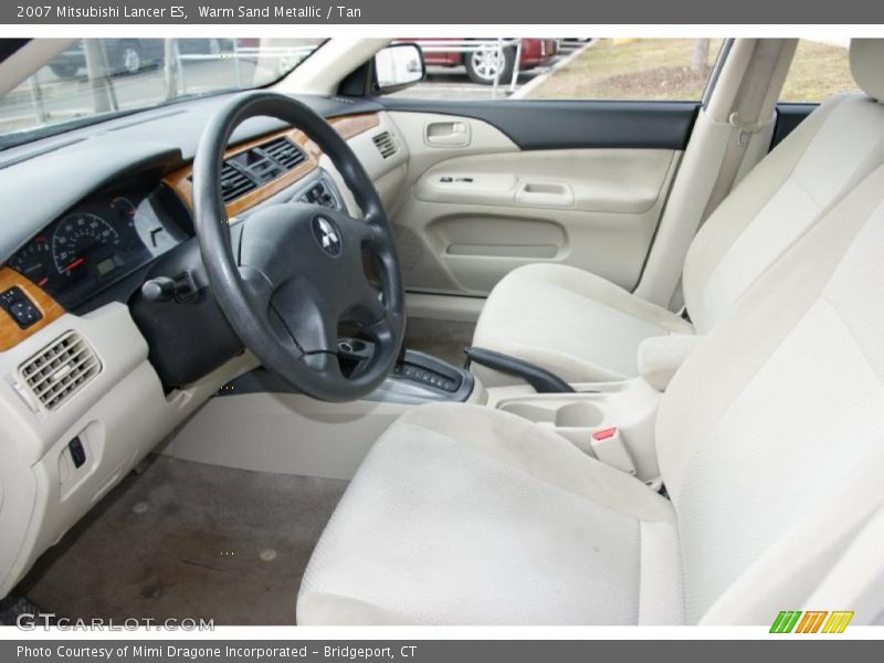 Warm Sand Metallic / Tan 2007 Mitsubishi Lancer ES
