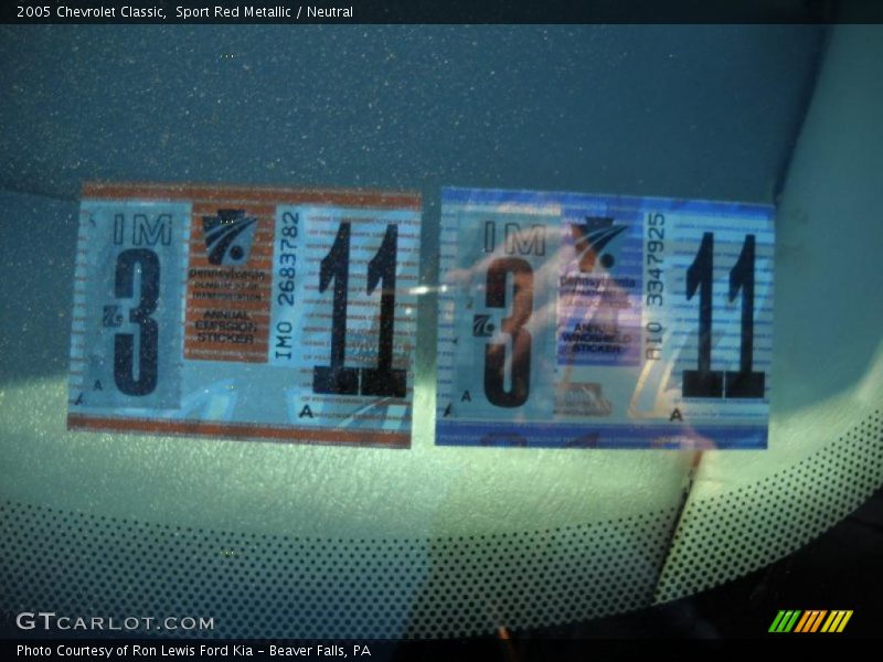 Sport Red Metallic / Neutral 2005 Chevrolet Classic