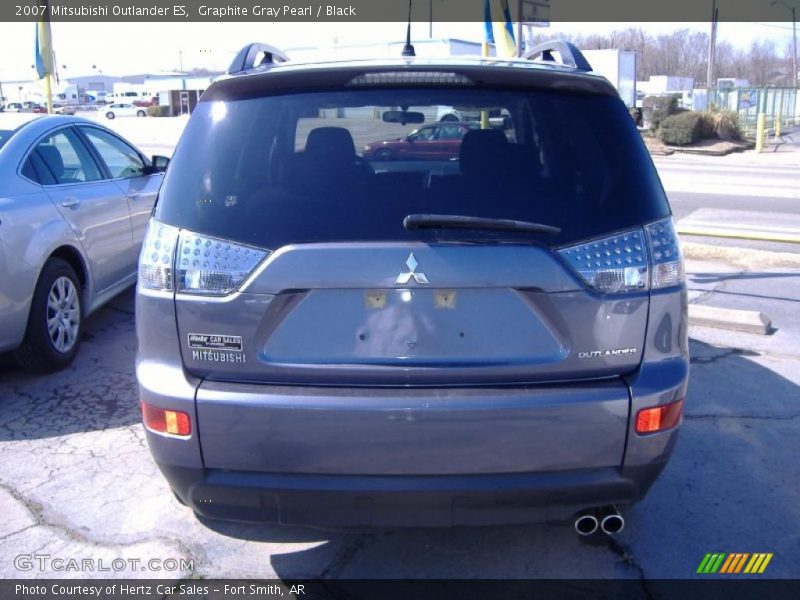 Graphite Gray Pearl / Black 2007 Mitsubishi Outlander ES