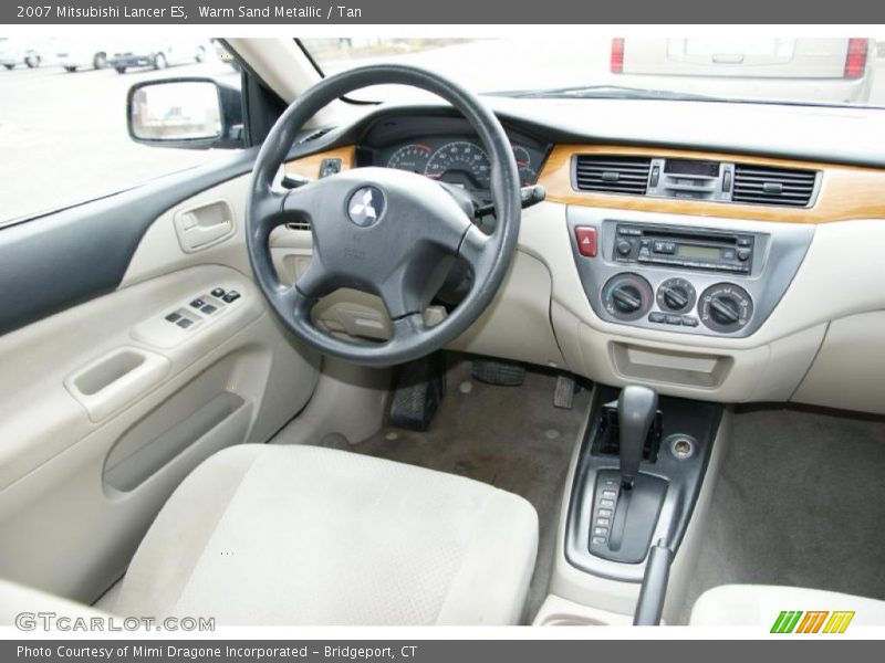 Warm Sand Metallic / Tan 2007 Mitsubishi Lancer ES