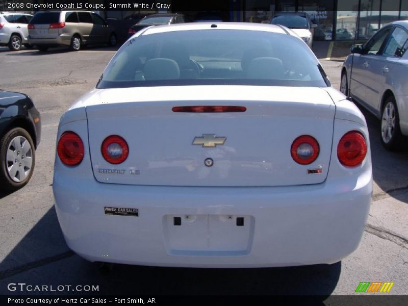 Summit White / Gray 2008 Chevrolet Cobalt LS Coupe