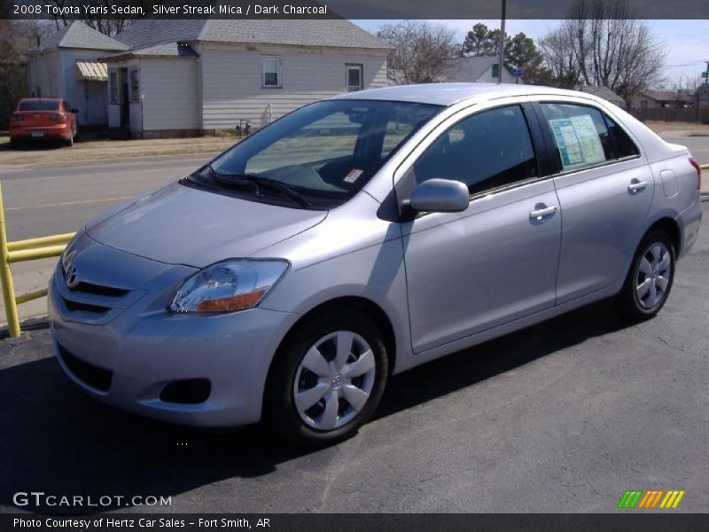 Silver Streak Mica / Dark Charcoal 2008 Toyota Yaris Sedan
