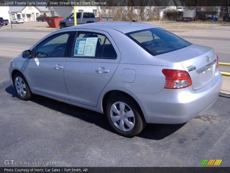 Silver Streak Mica / Dark Charcoal 2008 Toyota Yaris Sedan